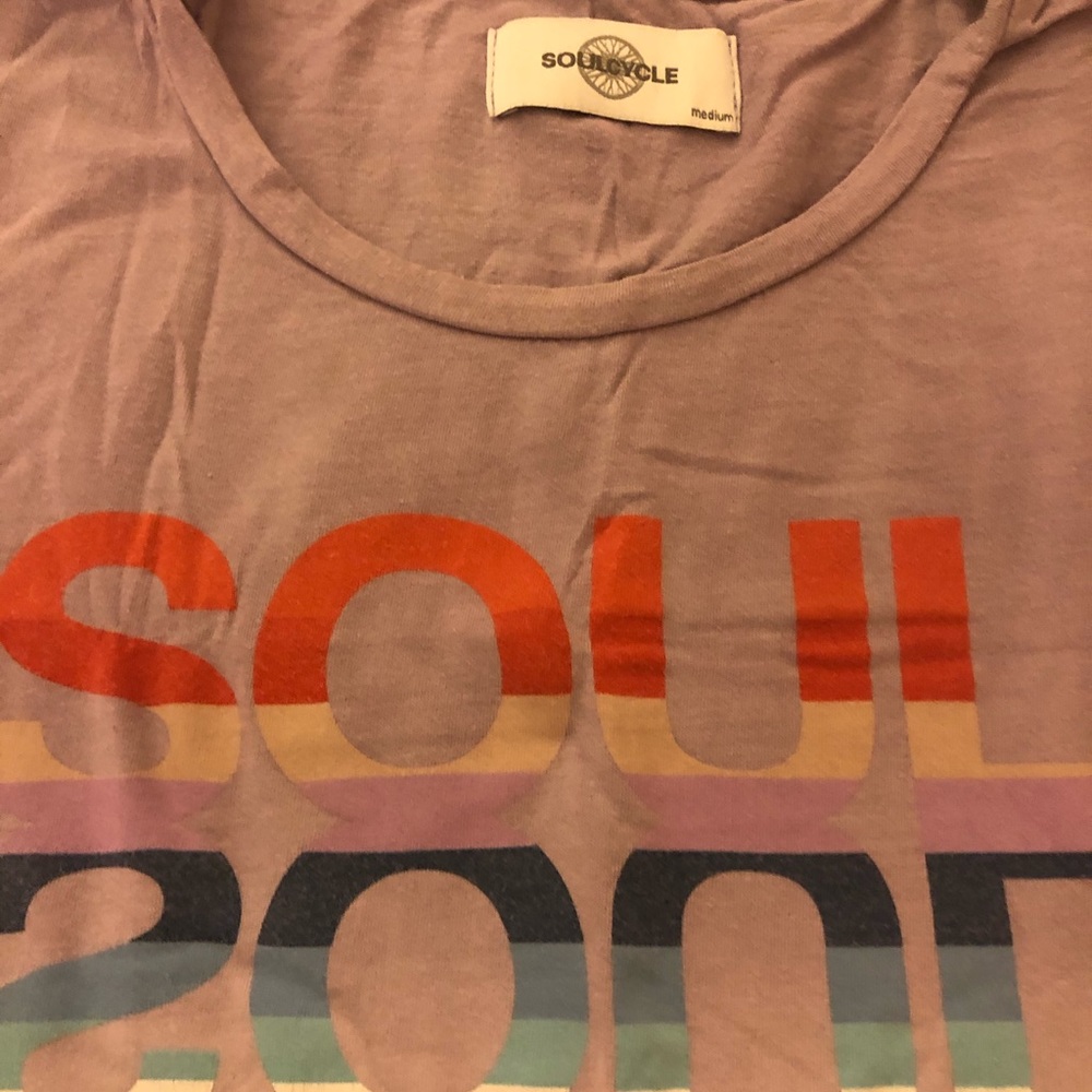 Soul cycle tie dye purple fade tank